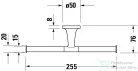 Duravit STARCK T fali dupla wc papír tartó, króm 0099381000