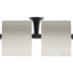   Duravit STARCK T fali dupla wc papír tartó, matt fekete 0099384600