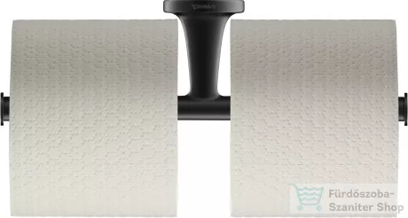 Duravit STARCK T fali dupla wc papír tartó, matt fekete 0099384600
