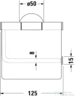Duravit STARCK T fali fedeles wc papír tartó, króm 0099401000