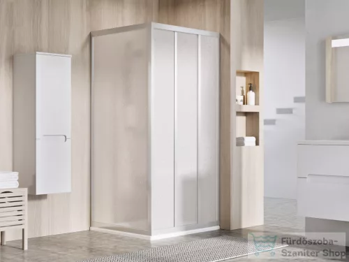 Ravak SUPERNOVA ASDP3+APSS 80x75 cm-es tolóajtós zuhanykabin fix oldalfallal,szatén/pearl 00V40UR211SET80APSS75