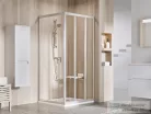Ravak SUPERNOVA ASDP3+APSS 90x90 cm-es tolóajtós zuhanykabin fix oldalfallal,szatén/transparent 00V70UR2Z1SET90APSS90