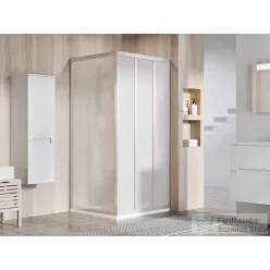   Ravak SUPERNOVA ASDP3+APSS 110x75 cm-es tolóajtós zuhanykabin fix oldalfallal,szatén/pearl 00VD0UR211SET110APSS75