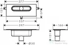 Hansgrohe Ubox Universal alapkészlet lineáris zuhanylefolyóhoz,függőleges telepítéshez 01002180