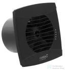 Sapho CATA UC-10 TH fürdőszobai ventilátor, páraérzékelő + utószellőztető, beállítható fordulatszám, 8W, 100mm, fekete (01202200)