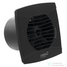   Sapho CATA UC-10 TH fürdőszobai ventilátor, páraérzékelő + utószellőztető, beállítható fordulatszám, 8W, 100mm, fekete (01202200)