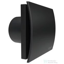  Sapho Cata UC-10 Silentis STD ventilátor dekoratív előlappal, pillangószeleppel, 8W, 100mm, fekete (01222100)