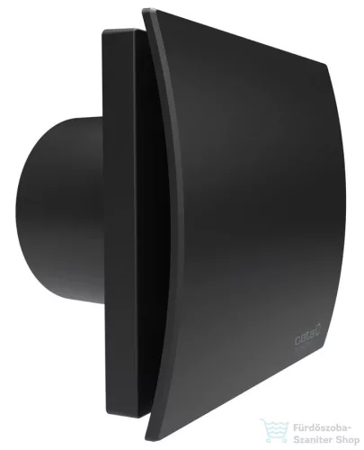 Sapho Cata UC-10 Silentis STD ventilátor dekoratív előlappal, pillangószeleppel, 8W, 100mm, fekete (01222100)