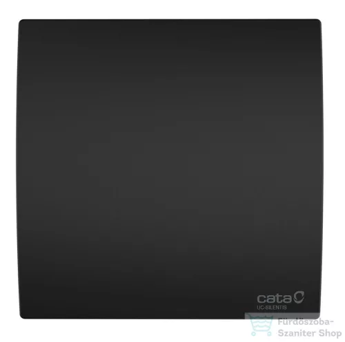 Sapho Cata UC-10 Silentis STD ventilátor dekoratív előlappal, pillangószeleppel, 8W, 100mm, fekete (01222100)