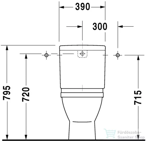 Duravit STARCK 3 alsó kifolyású monoblokkos wc Wondergliss bevonattal,01260100001