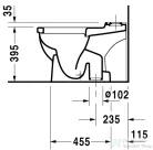 Duravit STARCK 3 alsó kifolyású monoblokkos wc,0126010000