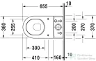Duravit STARCK 3 hátsó kifolyású monoblokkos wc Wondergliss bevonattal,01260900001