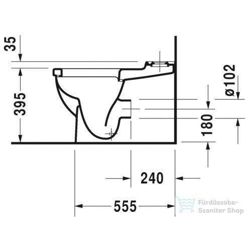 Duravit STARCK 3 vario kifolyású monoblokkos wc 4,5 L,0128090064