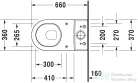 Duravit STARCK 3 vario kifolyású monoblokkos wc HygieneGlaze mázzal,4,5 L,0128092064