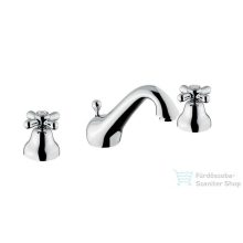   Bugnatese OLD'800 Álló 3 üléses mosdó csaptelep, automata leeresztővel, króm 012CR