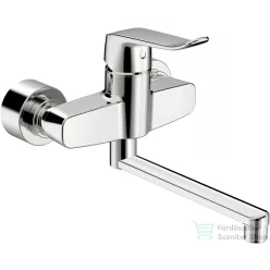   Hansa Hansaclinica orvosi mosdó csaptelep 20 cm-es kifolyóval,leeresztő nélkül,króm 01536283