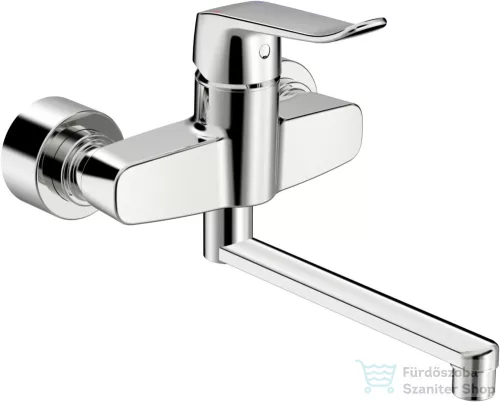 Hansa Hansaclinica orvosi mosdó csaptelep 20 cm-es kifolyóval,leeresztő nélkül,króm 01536283