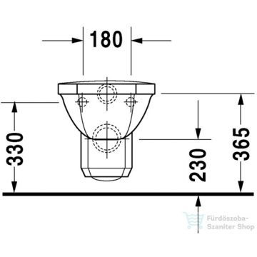 Duravit 1930 Series fali wc 0182090000 ( 018209 )