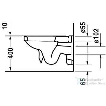 Duravit 1930 Series fali wc 0182090000 ( 018209 )