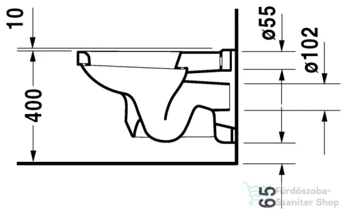 Duravit 1930 Series fali wc 0182090000 ( 018209 )