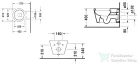 Duravit STARCK 1 mélyöblítésű fali wc,0210090064