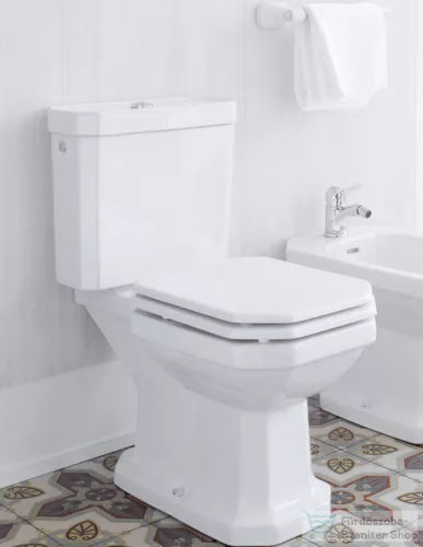Duravit 1930 Series kombi wc, alsó kifolyással 02270100001 Wondergliss bevonattal,02270100001