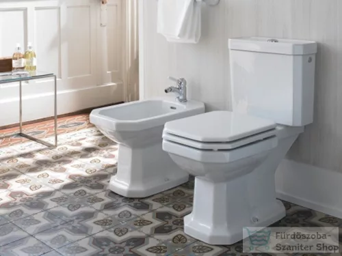 Duravit 1930 Series kombi wc, alsó kifolyással 02270100001 Wondergliss bevonattal,02270100001
