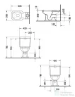Duravit 1930 Series kombi wc, hátsó kifolyással 0227090000 ( 022709 )
