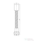 Omnires 150 cm-es zuhanycső, polírozott réz 023-XCP