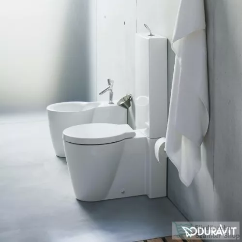 Duravit STARCK 1 vario kifolyós monoblokkos wc,tartály és ülőke nélkül,Wondergliss bevonattal 02330900641