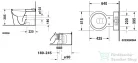 Duravit STARCK 1 vario kifolyós monoblokkos wc,tartály és ülőke nélkül 0233090064