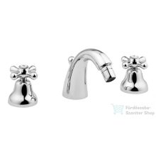  Bugnatese OLDĄ800 Álló 3 üléses bidet csaptelep kifolyóval króm színben 025