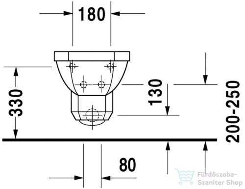 Duravit 1930 Series fali bidé 0266100000 ( 026610 )