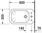 Duravit 1930 Series álló bidé 0267100000 ( 026710 )