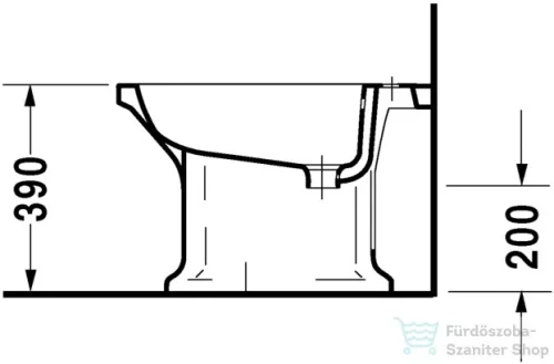 Duravit 1930 Series álló bidé 0267100000 ( 026710 )