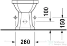 Duravit 1930 Series álló bidé 0267100000 ( 026710 )