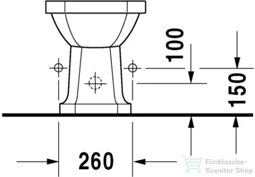 Duravit 1930 Series álló bidé 0267100000 ( 026710 )