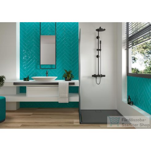 TAU Maiolica Aquamarine glossy 7,5x30 fali csempe