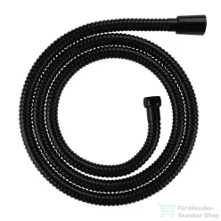   Omnires 150 cm-es, zuhanycső, sárgaréz csatlakozással, selyemfényű fekete 029BL