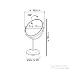 Sapho HELENE álló kozmetikai tükör, átm.:170mm, króm (03114000)