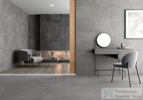 TAU RLV Gala Cosmopolita Wall Grey Matt 33,3x100 fali dekorcsempe
