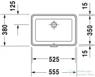 Duravit 2nd floor 52,5x35 alulról beépíthető mosdó 0316530000 ( 031653 )