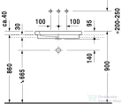 Duravit 2nd floor 58x41,5 felülről beépíthető mosdó 0317580029 ( 031758 )