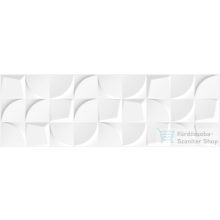 TAU Bianchi Creazzo Shiny RLV dekorcsempe 30x90 fali csempe