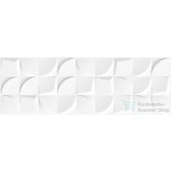 TAU Bianchi Creazzo Shiny RLV dekorcsempe 30x90 fali csempe