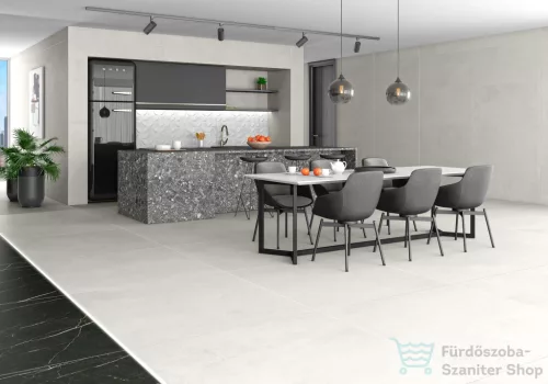 TAU Bianchi Creazzo Shiny RLV dekorcsempe 30x90 fali csempe