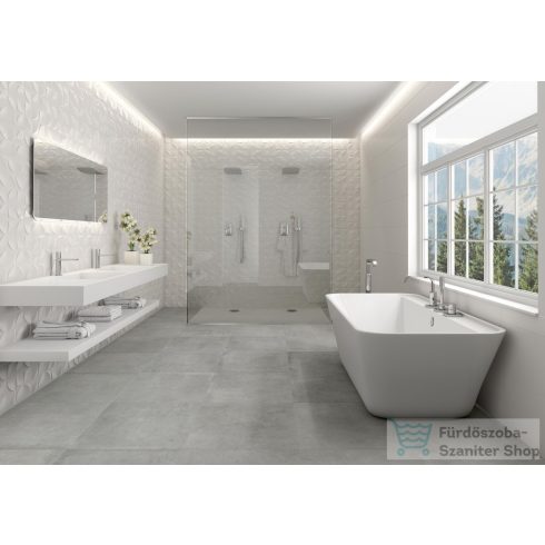 TAU Bianchi Creazzo Shiny RLV dekorcsempe 30x90 fali csempe