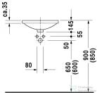 Duravit Architec alulról beépíthető mosdó 42cm-es átmérővel 0319420000 ( 031942 )