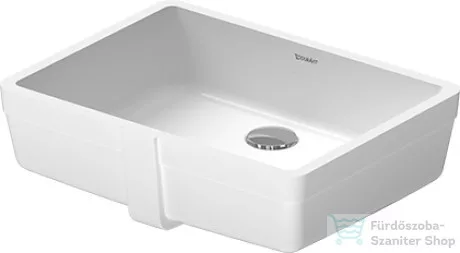 Duravit VERO 46,5x35 cm-es alulról beépíthető mosdó Wondergliss bevonattal 03304300001