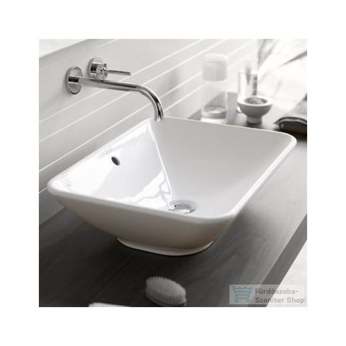 Duravit Bacino 55x42 cm-es ráültethető mosdó Wondergliss bevonattal,03345200001